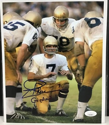 Joe Theismann Autographed Notre Dame ￼8x10 Photo Go Irish! JSA Coa - Image 1 of 2