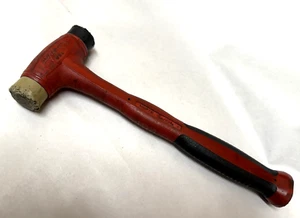 Worn USA Snap-On Soft Face Plastic Tip Hammer HBPT16 16 oz Red - Foto 1 di 7