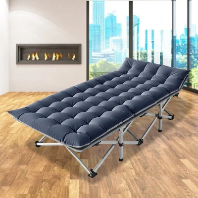 Begonia.K Folding Bed Fold up Guest Foldable Recliner Travel 75" With Mattress