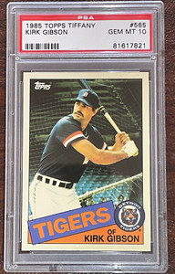 1985 Topps Tiffany #565 Kirk Gibson  Detroit Tigers Psa 10