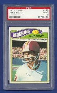 1977 TOPPS #192 JAKE SCOTT PSA 9 MINT ONLY 10 HIGHER REDSKINS DOLPHINS - Bild 1 von 1