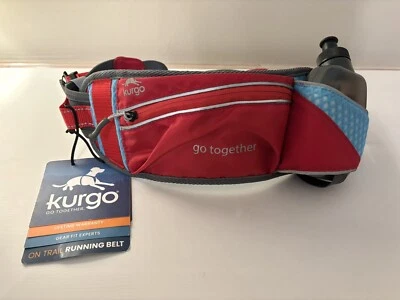 Cinturón de running Kurgo Go Together On-Trail para perros de 25" a 45" - botella de agua de 10 oz Foto 1 de 4