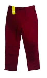 NWT NEW Natural Uniforms Classic Pants Pocket Drawstring Burgundy Size XS - Picture 1 of 2