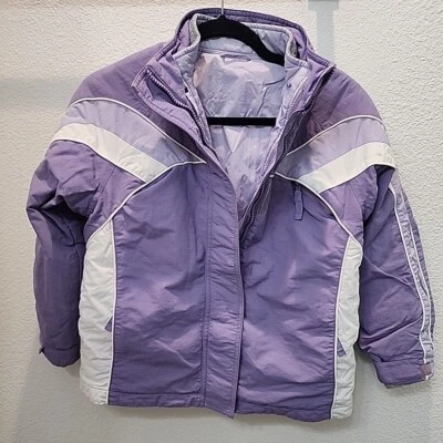 Cherokee - Girl 2 Jackets ( 1) Reversible  Purple Winter Coat (4 In 1) - Medium  - Image 1 of 4