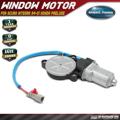 Motor de ventana eléctrica delantero derecho o trasero izquierdo con 2 pines para Acura Prelude Honda Foto 1 de 4