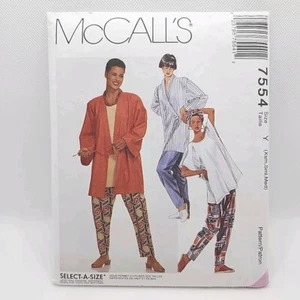 McCall's 7554 Misses' Unlined Jacket Pants & Top Sewing Pattern Size XS-M Uncut - Picture 1 of 12