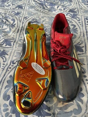 New Rare 2015 Cincinnati Reds MLB All Star Game Size 14 Custom Adidas Cleats HTF - Image 1 of 4