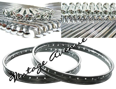 HONDA C90 CM90 CM91 CT90 CT110 CT200 C200 CA200 WHEEL RIM 2PCS + SPOKE 72PCS (A) — 第 1/4 张图片