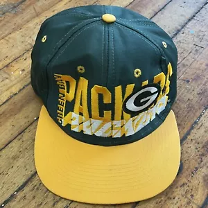 Green Bay Packers Green / Yellow Embroidered NFL Logo 7 Snapback Hat / Cap - Picture 1 of 9
