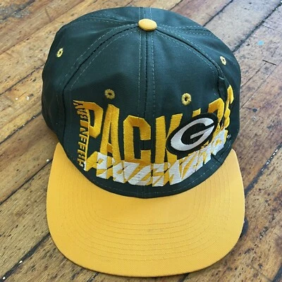 Gorra/gorra Green Bay Packers verde/amarilla bordada logotipo de la NFL 7 Snapback Foto 1 de 4