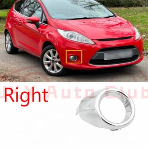 For Ford Fiesta 2009-2012 x Right Chrome Front Fog Light Lamp Cover Bezel Trim - Picture 1 of 7