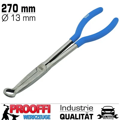 BGS Zündkerzenzange Zündkerzen Abzieher Stecker Zange Ø 13 mm Ringspitze 270mm Lang