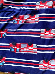 Lularoe Leggings Size T/C Blue Red Fire Truck Engine First Responder - Picture 1 of 5