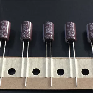 10pcs 100uF 25V NCC KY Series 6.3x11mm Low ESR 25V100uF Electrolytic Capacitor - Bild 1 von 4