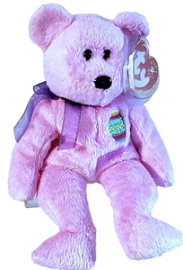 TY BEANIE BABY 2000 Eier das Osterei Teddybär mit Vitrine 9"" - Bild 1 von 10