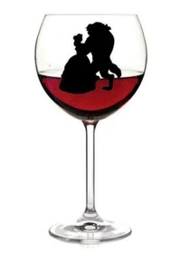 12x Beauty and the beast wine glass vinyl decal stickers 0113 - Picture 1 of 1