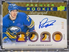 2020-21 Upper Deck Premier Dylan Cozens RPA /15