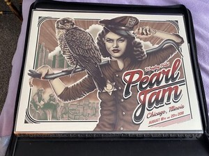Pearl Jam poster 2018 Chicago Wrigley Prohibition Paul Jackson