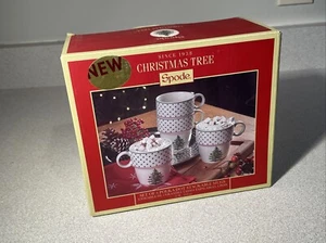 Spode - Christmas Tree Collection - Polka Dot Set of 4 Stackable Mugs - Picture 1 of 7