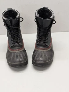 SOREL 1964 Premium Snow Boot Waterproof Insulated Black Red Mens US Size 10.5 - Picture 1 of 11