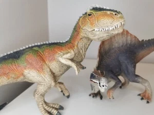 Schleich Dinosaur T-rex D73527 and spinosaurus Figure Bundle - Picture 1 of 14