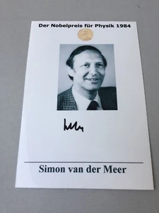 SIMON VAN DER MEER † 2011 Nobel Prize physics 1984 signed photograph 4 x 6  - Picture 1 of 1