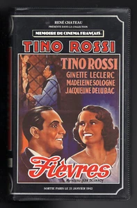 VHS RENÉ CHATEAU ★ Fièvres - Tino Rossi, Ginette Leclerc, Delubac ★ RARE - Picture 1 of 3