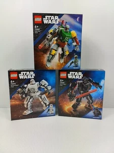 LEGO Star Wars Mech - 75368 75369 75370 Darth Vader Boba Fett Stormtrooper 3 Set - Picture 1 of 13