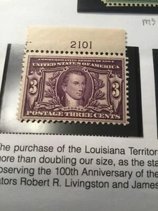 Scott #325 1904-1907 MNH Louisiana Purchase Stamp! Cat. $170 See SAT. Auctions! - Picture 1 of 5