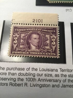 Scott #325 1904-1907 MNH Louisiana Purchase Stamp! Cat. $170 See SAT. Auctions! - Image 1 of 4