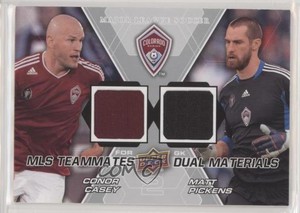2012 Upper Deck MLS Teammates Dual Materials Conor Casey Matt Pickens #TM-COL