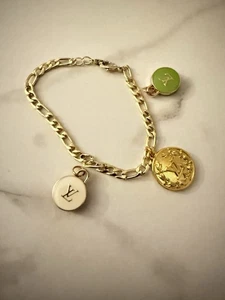 LV Zipper Pull Anhänger/Charms - 3er Set doppelseitig, gestempelt - Bild 1 von 3