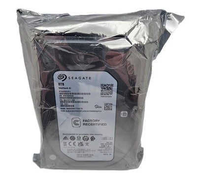 SEAGATE SKYHAWK AI 8TB 3.5" SATA DRIVE ST8000VE001 (RECERTIFIED) *SEALED* (READ) - Image 1 of 2