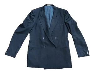 VTG Mani by Giorgio Armani Mens 100% Pure Virgin Wool Blazer Sz 44L Italy Made - Picture 1 of 7