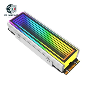 Jumpeak ARGB SSD M.2 2280 Kühlkörper Cooler 5V NVMe RGB Heatsink PC - Bild 1 von 14