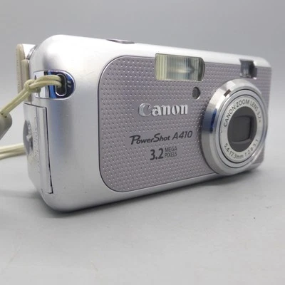 Canon Digital Camera PowerShot A410 3.2MP Silver Tested - Image 1 of 4