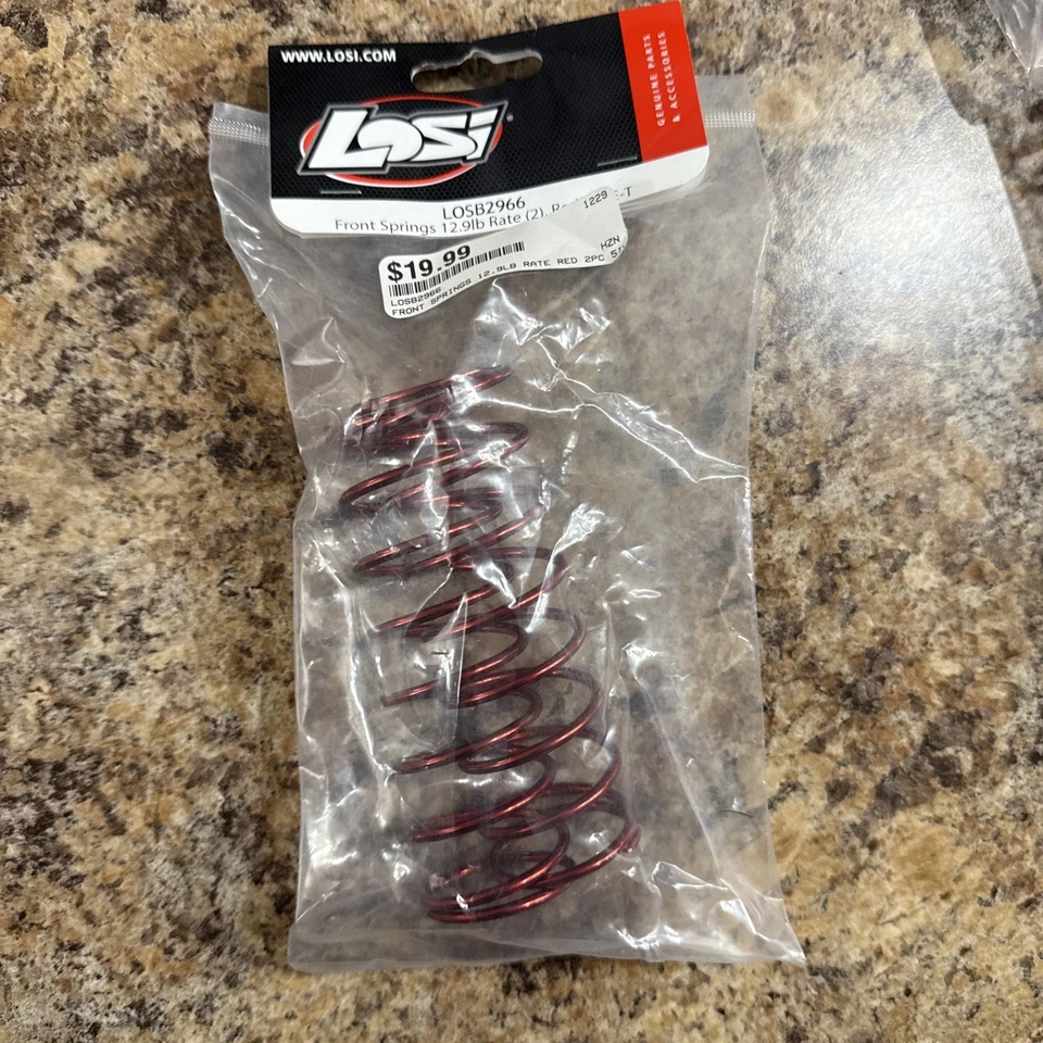 Muelles delanteros Losi 12,9 lb velocidad rojo 2 5IVE-T LOSB2966 gasolina coche/camión opción piezas Foto 1 de 1