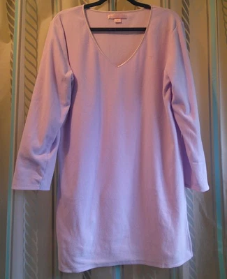 VICTORIA'S SECRET Plush/Soft/Warm Mauve Fleece Nightshirt/Nightgown Woman M - Image 1 of 4