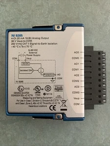 National Instruments NI 9265 4-Channel 20mA 16-Bit Analog Output Module C-Series - Bild 1 von 2