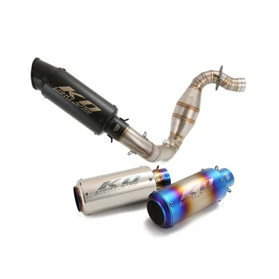 Para BMW G310GS G310R Sistema de escape Cabezal Enlace Tubo Deslizable 51mm Puntas de silenciador Foto 1 de 4