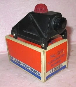 Parachoques de plástico NEGRO RARO Lionel 260 en caja. Calibre O PROBADO - Imagen 1 de 3