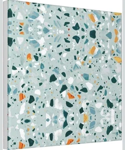 2 ZhanMg 12"x12" Leinwand Deko Bild - Terrazzo Marmor Pastell Druck Baum - Bild 1 von 3