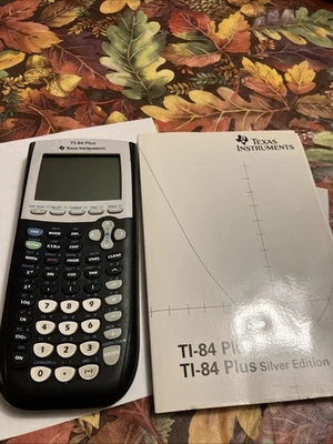 Texas Instruments TI-84 Plus Graphing Calculator W/new batteries+ Manual - Image 1 of 4