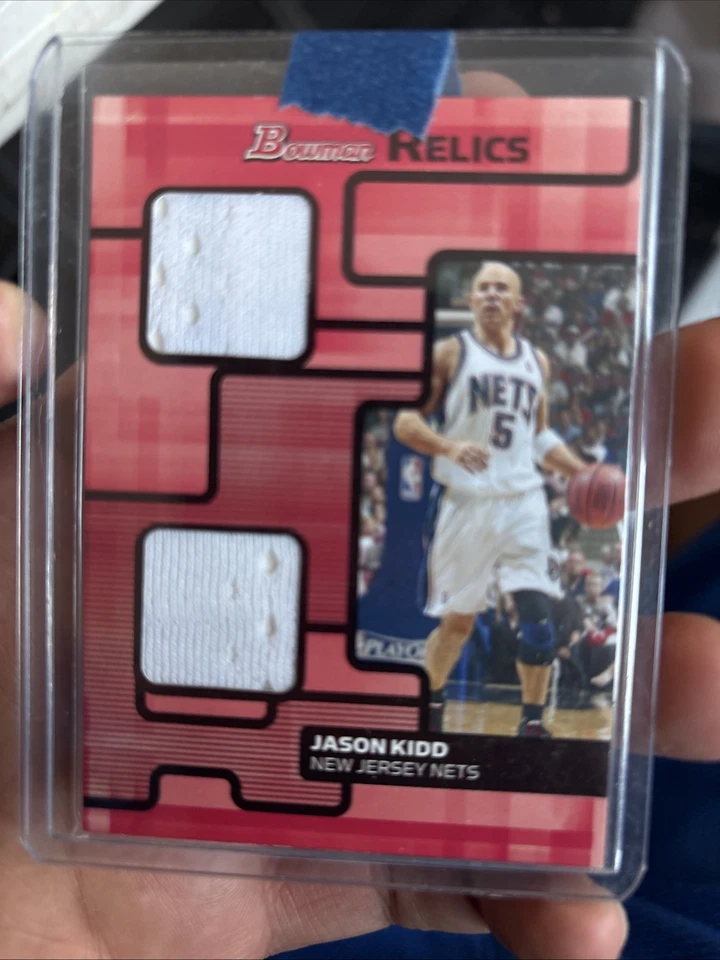 2007-08 Bowman Draft Picks & Stars Relics Dual/199 Jason Kidd #BR-JK HOF Foto 1 de 2