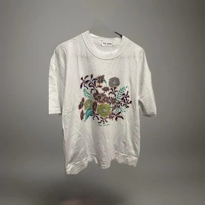 White Multicolored Men's Guy Soda Original Batik Malaysia Flower Tee - Image 1 of 4