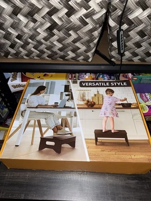 Hellojin Bamboo Step Stool Black *New - Image 1 of 4