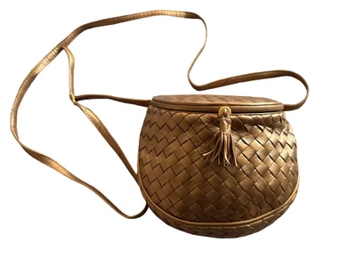 Bottega Veneta Nappa Intrecciato Marco Polo 斜挎包 青铜 — 第 1/4 张图片