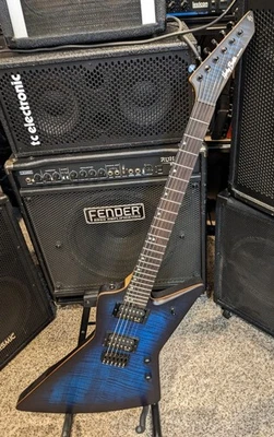 Sintonizadores de bloqueo Harley Benton Amarok-EX6 trastes de acero inoxidable EMG ébano FB Foto 1 de 4