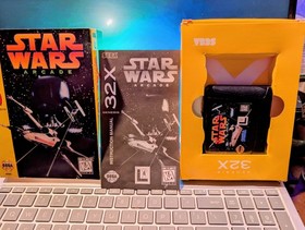 Star Wars Arcade (Sega 32X, 1994) Cartridge, Box and manual in VG+ condition.