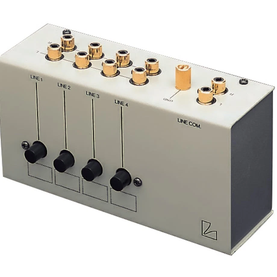LUXMAN AS-4III Line Selector RCA Input Switch Box Silver Audio Component Japan - Image 1 of 1